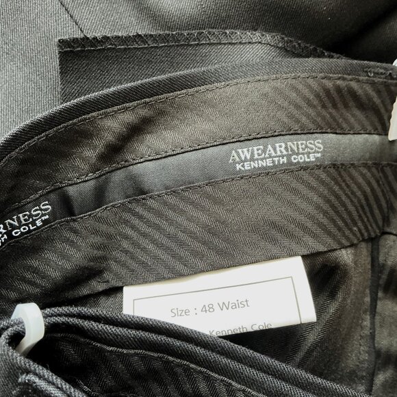 AWARENESS KENNETH COLE 100% WOOL BIG & TALL MEN'S DRESS PANTS 48 - Picture 12 of 14